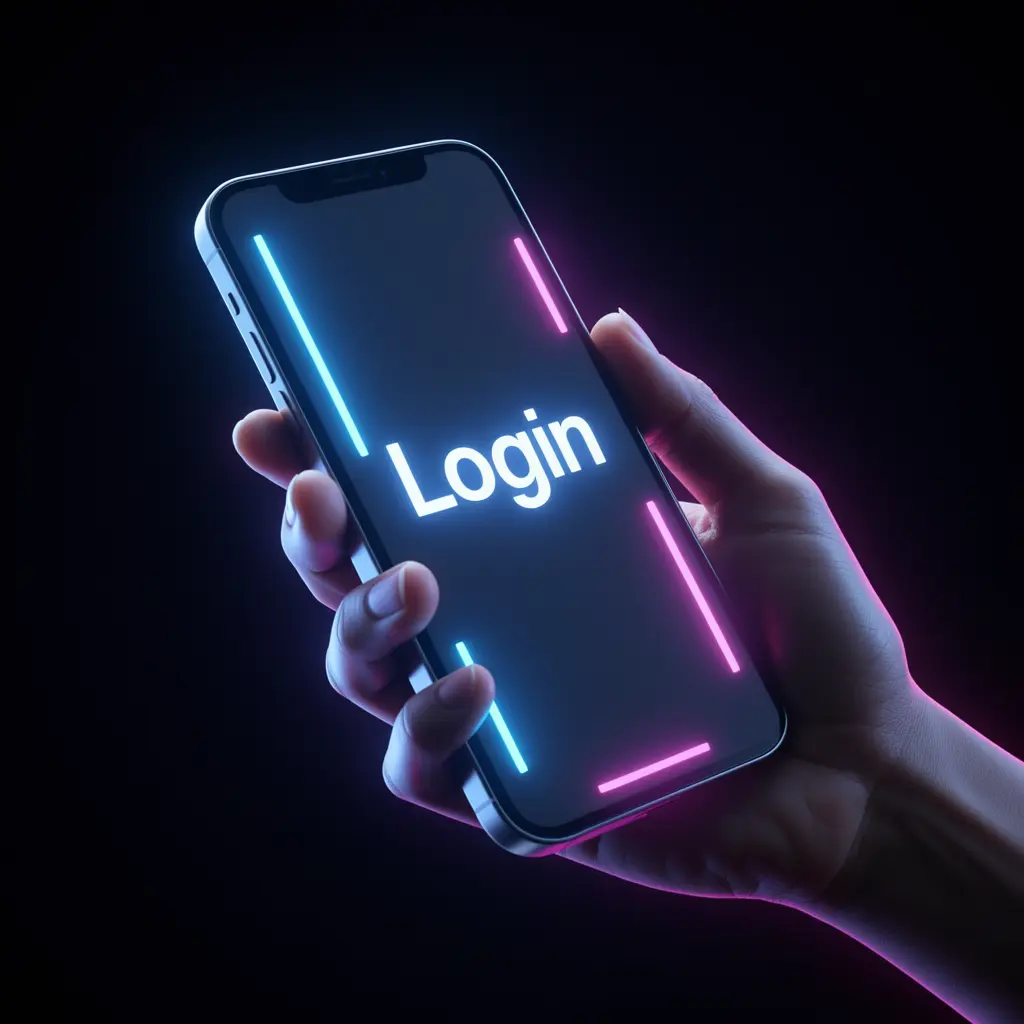 ZH66 Login – Secure and fast account access for players in Pakistan Hand holding a smartphone with a glowing login screen symbolizing secure and fast account access at ZH66 casino in Pakistan